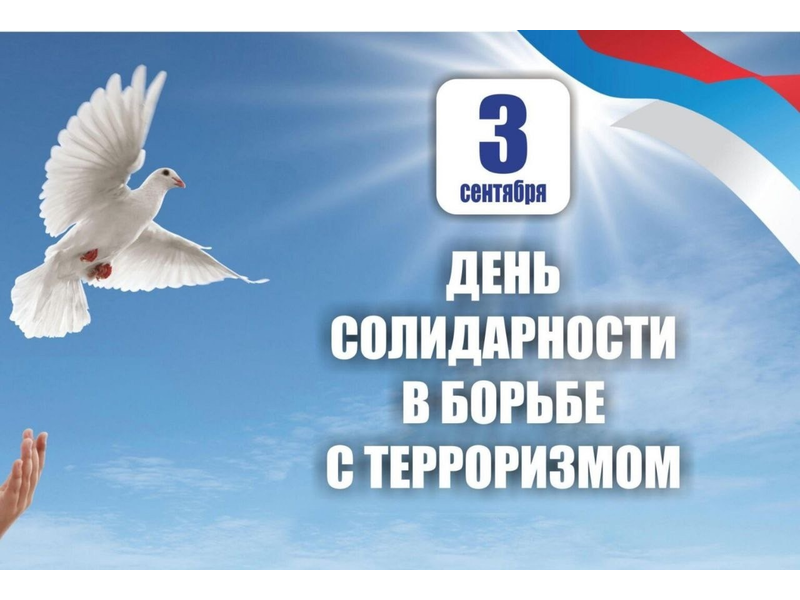 День солидарности в борьбе с терроризмом ежегодно отмечается в России 3 сентября..